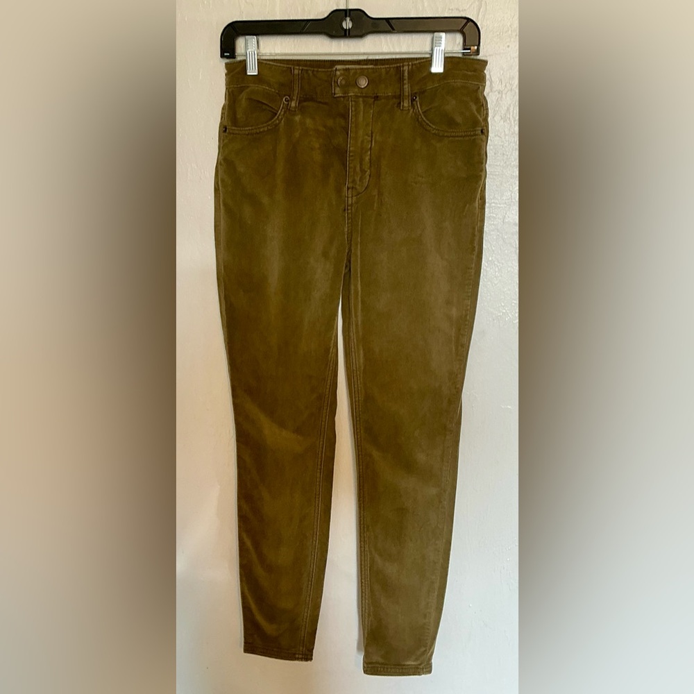 Free people olive brown‎ corduroy skinny
